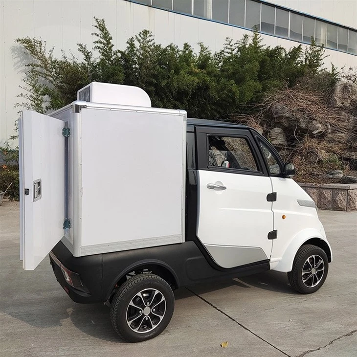 Europe Hot Selling Ice Cart EEC Approved Refrigerated Van Box Cold Chain Electric Mobile Food Cart
