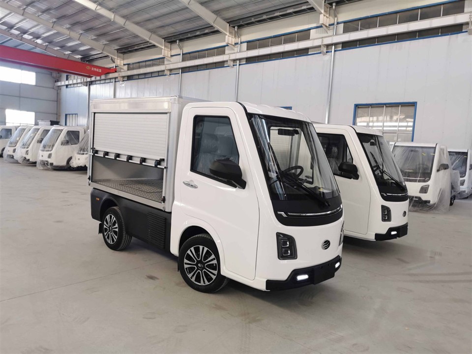 Chinese Made Electric Pickup Truck - I7e Quadricycle With Hydraulic Dump Box suppliers